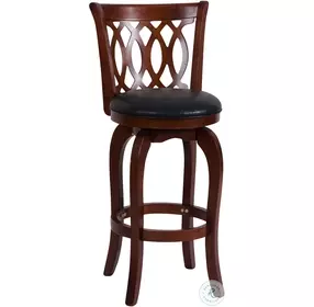 Shapel Dark Cherry Swivel Pub Chair