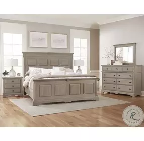 Heritage Greystone Mansion Bedroom Set With Decorative Side Rails