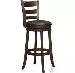 Edmond Black Swivel Pub Chair