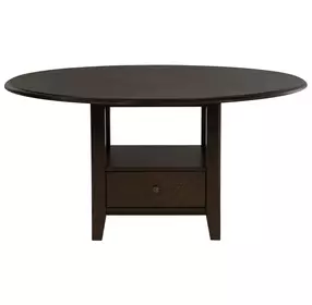 Twyla Dark Cocoa 60" Round Storage Dining Table