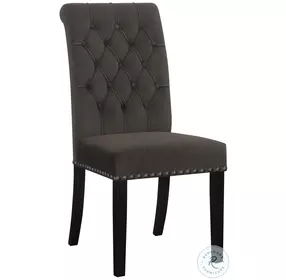 Phelps Brown and Rustic Espresso Side Chair Set of 2