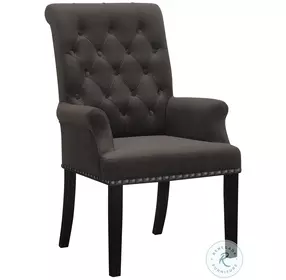 Phelps Brown and Rustic Espresso Arm Chair