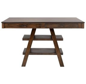 Dewey Walnut Counter Height Dining Table
