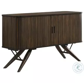 Wes Dark Walnut 2 Door Rectangular Server