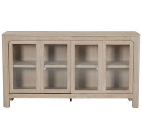 Solano Weathered Mango 2 Glass Door Sideboard