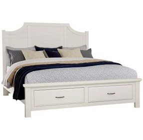 Maple Road Scalloped Storage Panel Bed