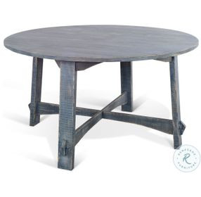 Willow Nest Ocean Blue 54" Round Dining Table