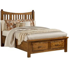 Maple Road Slat Storage Poster Bed