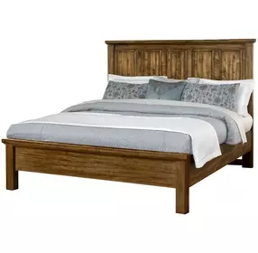 Maple Road Antique Amish King Mansion Panel Bed