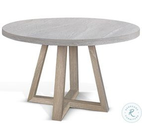 Ashwyn Light Gray 60" Round Dining Table
