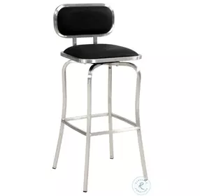 1192 Black Swivel Bar Stool