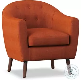Lucille Orange Accent Chair