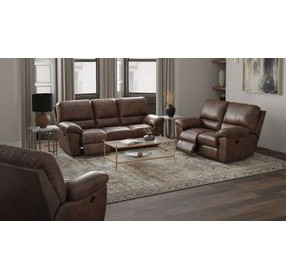 Stetson Walnut Lay Flat Reclining Living Room Set