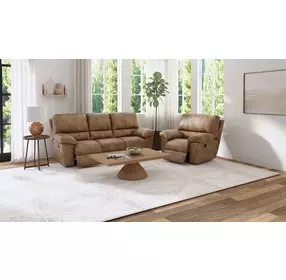 Stetson Canyon Lay Flat Power Reclining Living Room Set with USB Charging