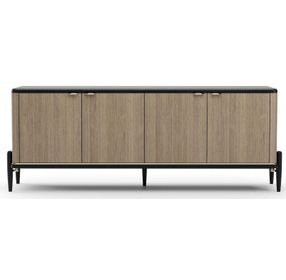 Madera Chocolate Koto Matte and Modern Walnut 4 Door Sideboard