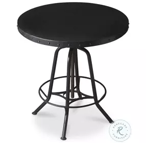 EngleWood Hall Black Adjustable Height Pub Table