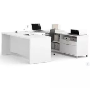 Pro-Linea White U-Desk