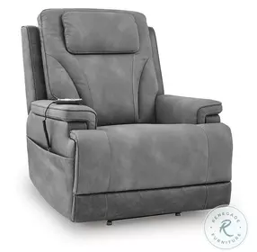 Serenity Zone Slate Performance Fabric Power Lift Recliner