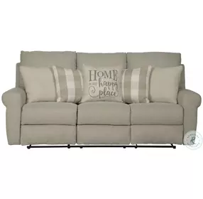 Westport Cement Lay Flat Reclining 85" Sofa