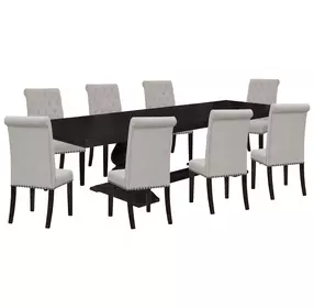 Phelps Antique Noir Extendable Dining Room Set
