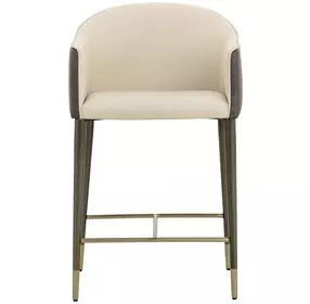 Rowan Dillon Cream Upholstered Counter Height Stool