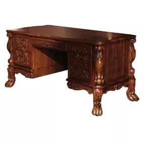 Dresden Cherry Oak 74" Executive Writing Desk