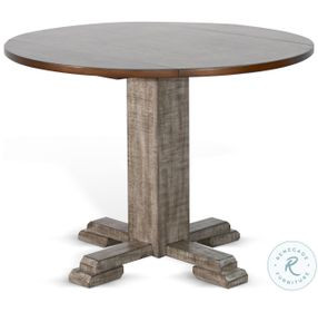Ember Grace Gray 40" Round Dining Table