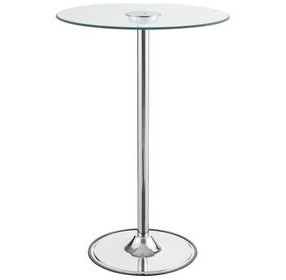 Thea Chrome And Clear LED Bar Table