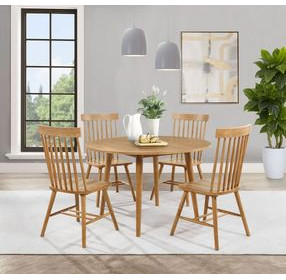 Andrews Light Ash Round Dining Room Set