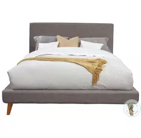 Britney Dark Gray Full Upholstered Platform Bed