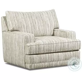 Kennedy Mineral Performance Fabric Upholstered Swivel Accent Chair