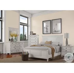 Winchester White Shutter Panel Bedroom Set