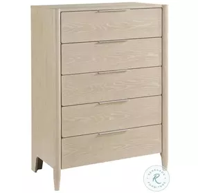 Matteo Light Oak Ceruse 5 Drawer Chest
