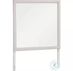 Florence Antique White Dresser Mirror