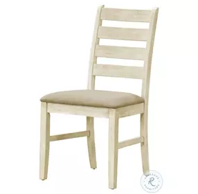 1336 Beige Linen Look Dining Chair Set Of 2
