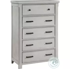 Willowbrook Light Gray 5 Drawer Chest