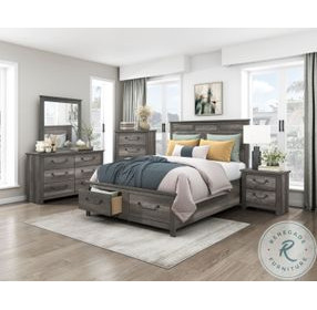 Lenior Platform Bedroom Set with Footboard Storage
