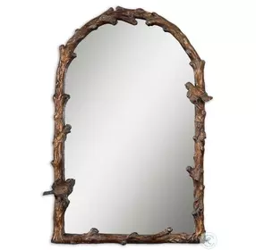 Paza Antique Gold Leaf Arch Mirror