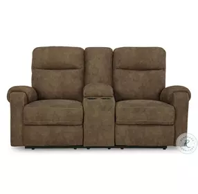 Edenwold Brindle Double Reclining Console Loveseat