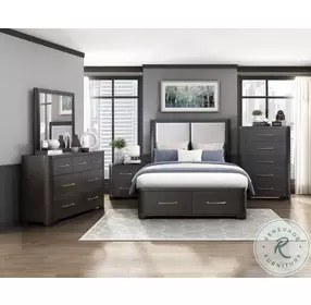 Gilbert Platform Bedroom Set with Footboard Storage