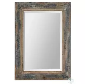 Bozeman Distressed Blue Mirror
