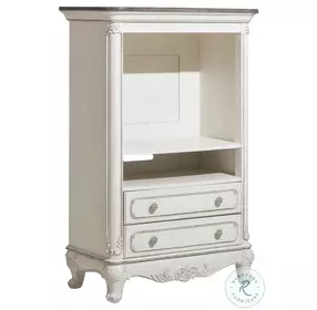 Cinderella Antique White With Grey Armoire