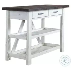 Farmhouse Two Tone White Server