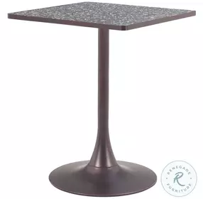 Spot Black And Bronze Square Bistro Table
