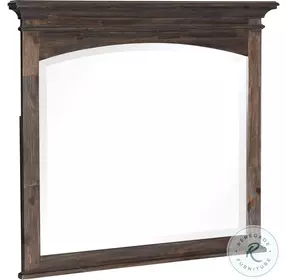 Motsinger Wire Brushed Rustic Brown Mirror