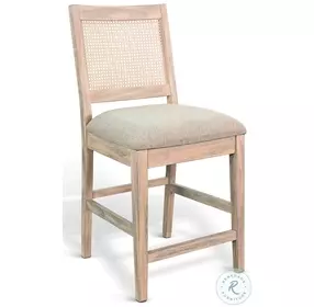 Sagewyn Wheat Cane Back Counter Height Stool Set of 2