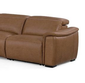 Camden Dusty Taupe Leather Zero Gravity RAF Power Recliner with Power Headrest