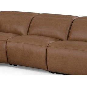 Camden Dusty Taupe Leather Zero Gravity Armless Power Recliner with Power Headrest