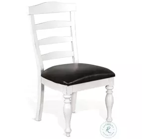 Willow Nest European Cottage House Ladderback Dining Chair Set of 2