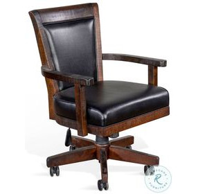 Havenstead Tobacco Leaf Game Chair with Casters
